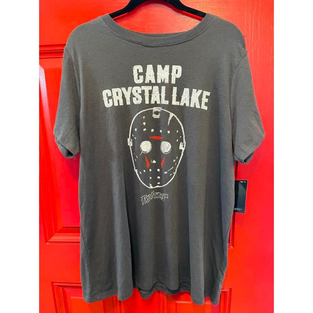 Torrid 1 (1X 14/16) Friday‎ the 13th Camp Crystal Lake Jason Horror Punk T Shirt